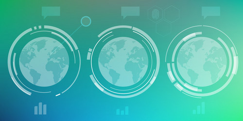 infographics with elements of user interface vector image