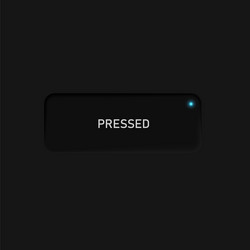 Very high detailed black user interface button vector