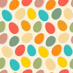 Pattern with eggs vector