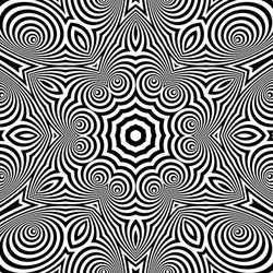 black and white geometric pattern abstract vector image