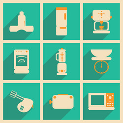 flat with shadow concept and mobile application vector image