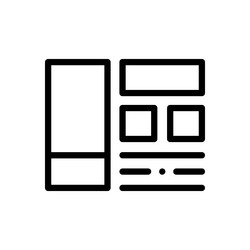 interface icon thin linear style design isolated vector image