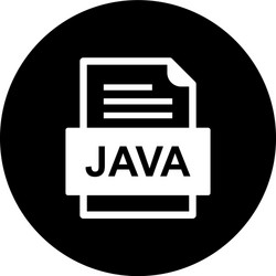 java file document icon vector image