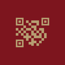 Qr code icon link and url symbol flat vector