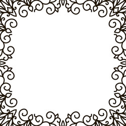 square frame of the patterns vector image