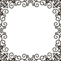 Square frame of the patterns vector