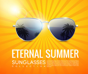 Stylish Aviator Sunglasses Vector Image