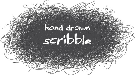 abstract chaotic round sketch for your design vector image