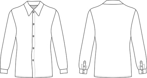 Button Shirt Template Vector Images (over 7,600)