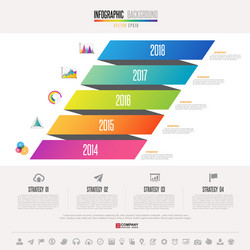 Timeline Data Visualization vector image