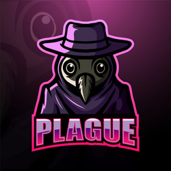 plague mascot esport logo design Vector Image