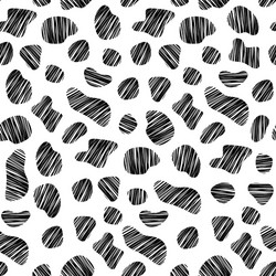 Seamless pattern cow abstract sketch background vector