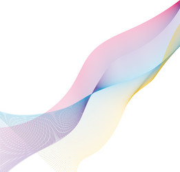 abstract smooth color wave flow vector image