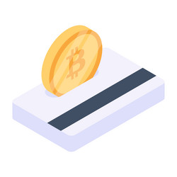 Crypto card vector