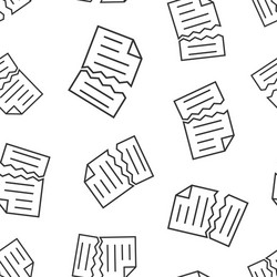 document error icon in flat style broken report vector image