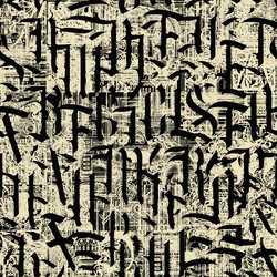 Letter r in gothic style alphabet symbol Vector Image