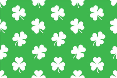 seamless pattern with shamrocks vector