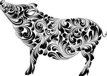 chinese calendar symbol of the 2019 year Vector Image