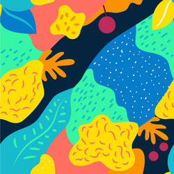 contemporary floral seamless pattern vector