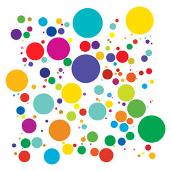colorful random diffuse circles dots pattern vector image