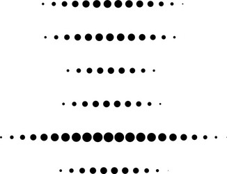 dot circles dotted lines abstract design element vector image