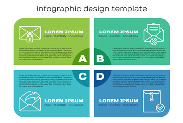 set line outgoing mail message lock password vector image