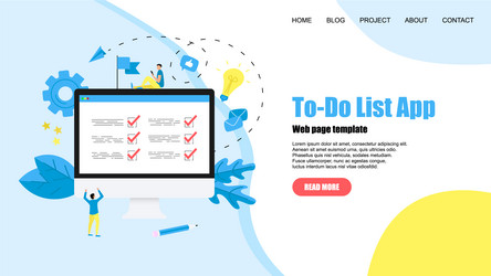 to-do list apps task manager concepts vector image