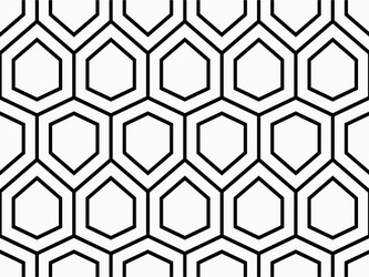 abstract geometric pattern with hexagons vector image