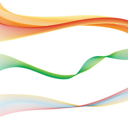 abstract smooth color wave flow vector image