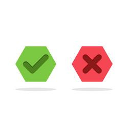 check and wrong marks tick cross vector image