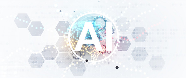 conceptual technology of artificial intelligence vector image