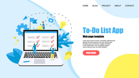 to-do list apps task manager concepts vector image