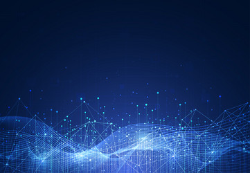 big data visualization abstract technology vector image
