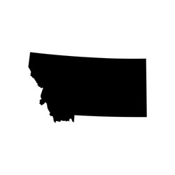 Montana State Map Vector Image