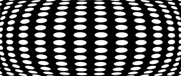 3d circular burst convex globe sphere orb distort vector image