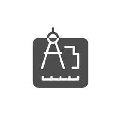 engineering document or architect project icon vector image