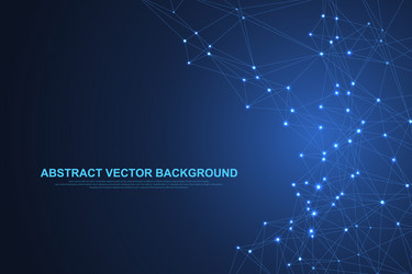 Abstract Data Network Background vector image