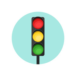 a traffic light regulation vector