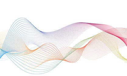 Abstract colorful wave element for design digital vector