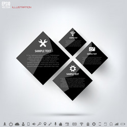 Cloud Computing Background with Web Icons vector image