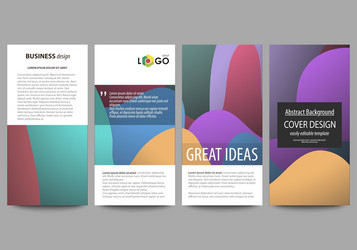 flyers set modern banners business templates vector