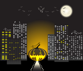 Halloween Scene Silhouette Vector Images (over 2,000)