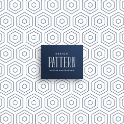 Subtle Hexagonal Line Pattern vector image