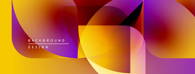 abstract geometric shapes overlap creating vector image