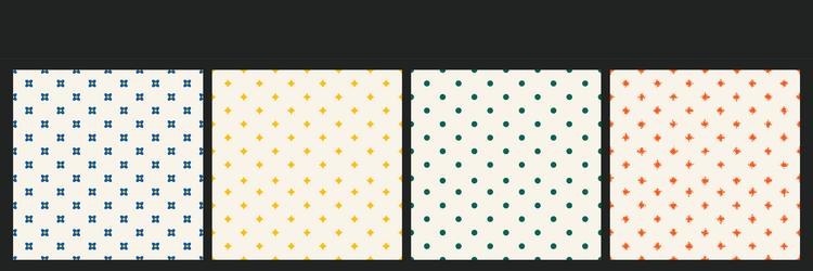 Geometric seamless pattern set minimal prints vector