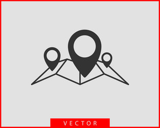 map icons marker pointer pin location icon gps vector image