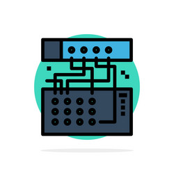 Analog connection device module sound abstract vector