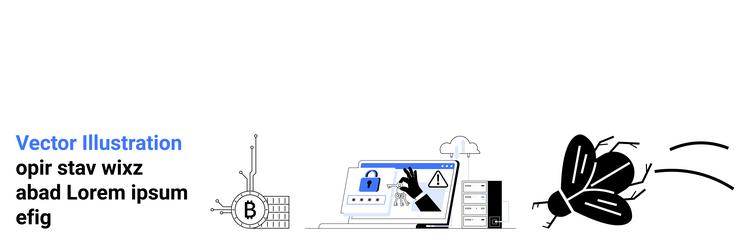 cybersecurity concept with hacker shield vector image