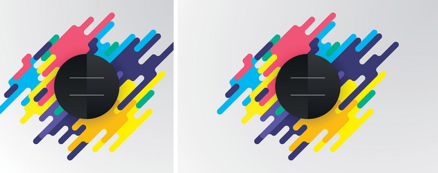 abstract background with colorful rounded shapes vector image