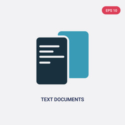 two color text documents icon from signs concept vector